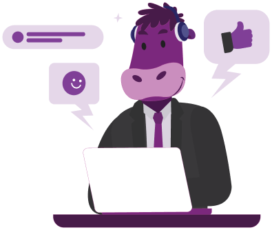 Purple Cow illustration